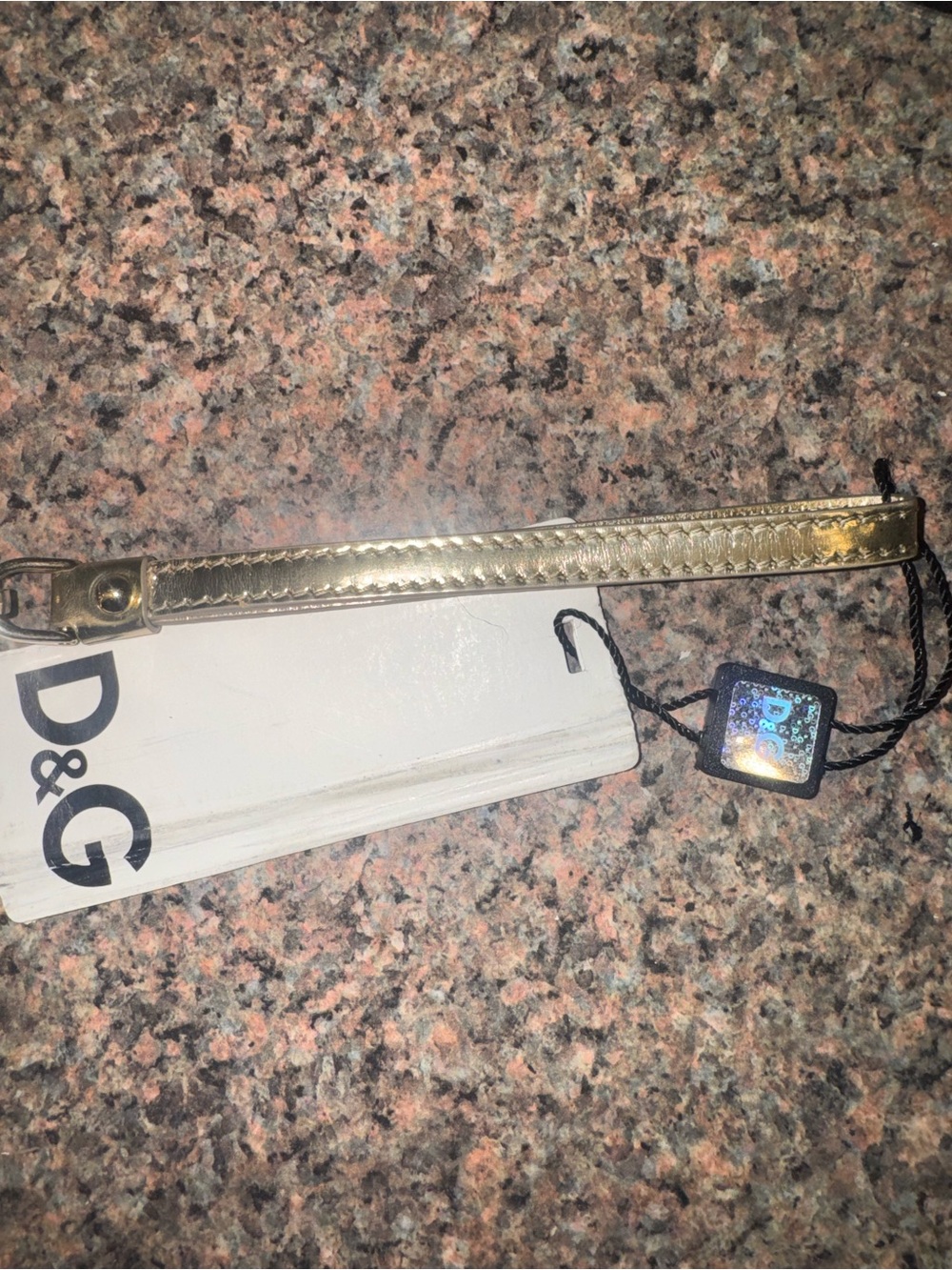 Dolce & Gabbana Metallic Gold Patent Wristlet Clutch - Picture 4 of 9